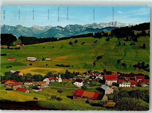 87544 W8976 Gunzesried - Rückseite mit Abschürfungen bzw Kleberesten