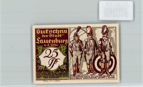 Lauenburg Notgeld 25 Pfennig Knusperhäuschen Kaufmannshaus