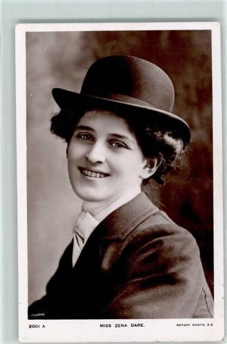 Nr. 2001 Rotary Photo Miss Zena Dare AK Theaterschauspieler 1906 Foto AK