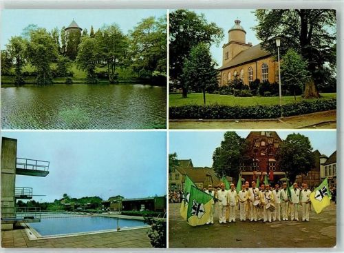 Krempe Kirche Schwimmbad Fahnenträger Trommler