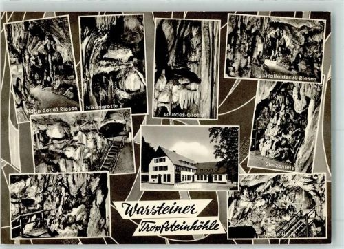 Warstein Warsteiner Tropfsteinhöhle Halle der 60 Riesen Nixengrotte Lourdes-Grotte Stolzenfels Große Halle