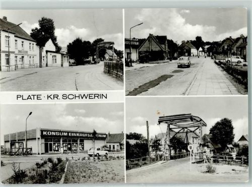 Plate Rückseite mit Abschürfungen und Kleberesten