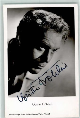 Gustav Fröhlich Filmverlag Rüdel Originalautogramm