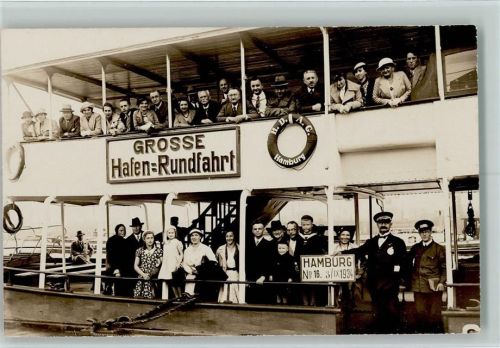 Hamburg 1934 Große Hafenrundfahrt No 16 3 IX 1934