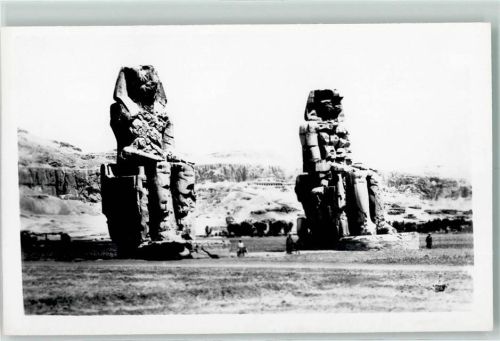 Theben The famous Clossi of Memnon representing the King Amenhotep III.