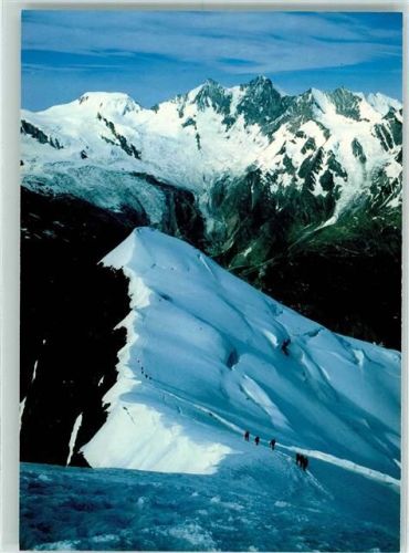 Weissmies Saas Tal Gipfelgrat Blick auf Alphubel Täschhorn Dorn Lenzspitze Nadelhorn Hohberghorn