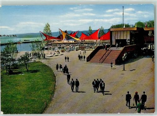Lausanne 1964 Exposition nationale suisse 30.04.-25.10.1964 Vue sur le secteur du port
