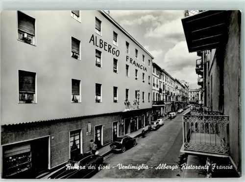 18039 Ventimiglia Foto AK Riviera dei fiori Albergo Ristorante Francia