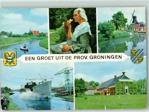 Groningen Prov. Groningen Windmühle Tracht