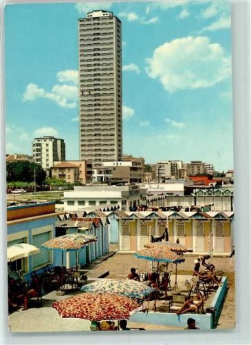 47042 Cesenatico - Grattacielo e Spiaggia Wolkenkratzer und Strand