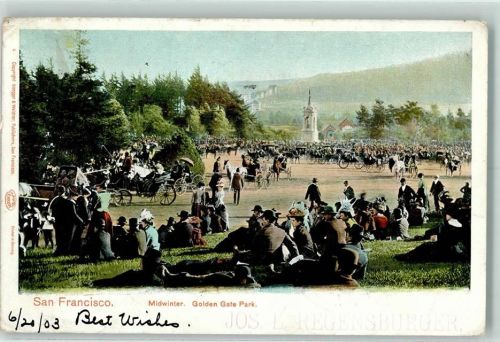 San Francisco 1903 Midwinter Golden Gate Park, Picknick AK