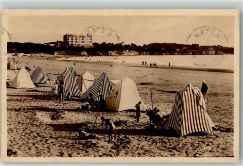 Royan 1930 La Plage et les Falaises de Vallieres Hotel Oceanic AK