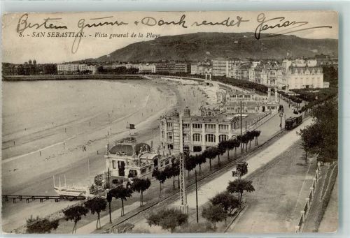 San Sebastian Vista general de la Playa