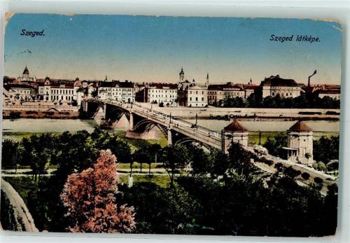 Szeged 1920 Brücke AK