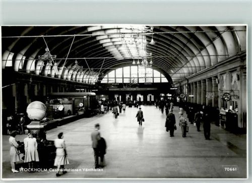 Stockholm Centralstation Vänthallen 1940-1950 AK
