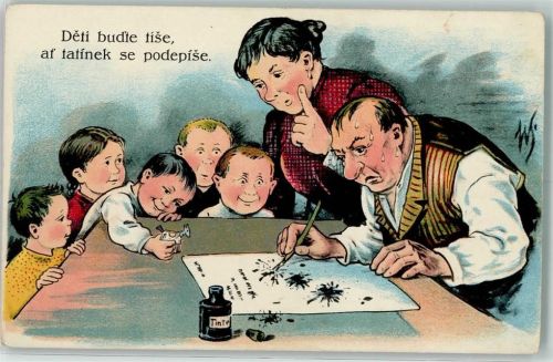 Humor Feder zerbricht AK
