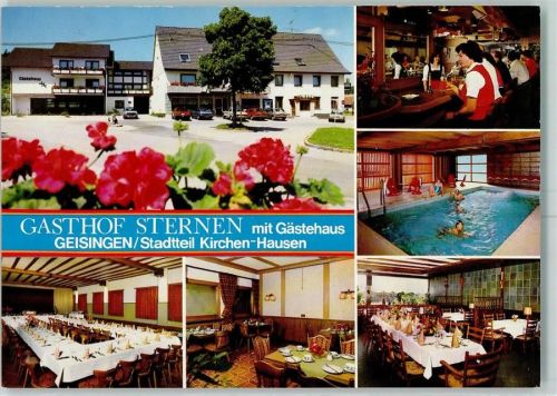 Kirchen-Hausen Gasthaus Sternen Innenansicht Bar Schwimmbad