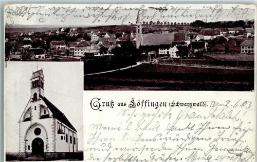 Löffingen 1903 Kirche