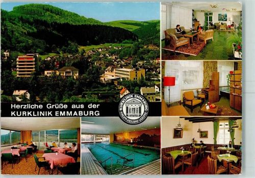 Bad Laasphe Kurklinik Emmaburg Innenansicht Schwimmbad