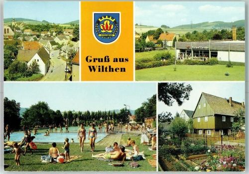 02681 O8609 Wilthen - Konsum Kaufhalle Schwimmbad Umgebindehaus