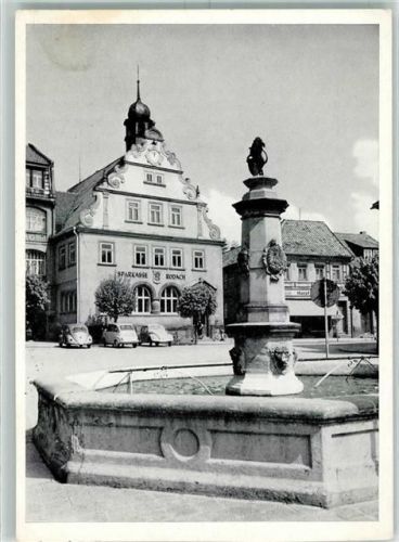 Rodach Marktplatz Marktbrunnen Sparkasse