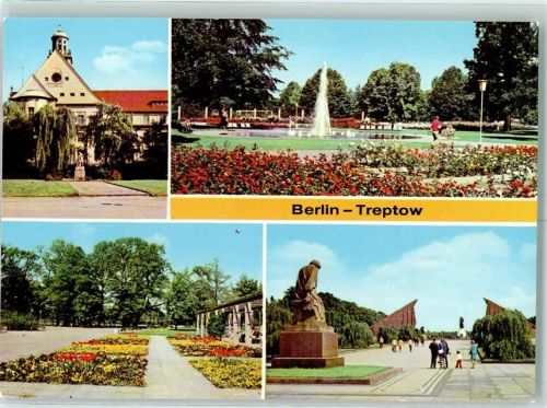 Treptow Rathaus Rosengarten Treptower Park Sowj. Ehrenmal