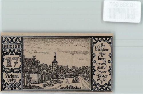 Lichtenberg 50 Pfennig Notgeld Berliner Bär Bauernhof