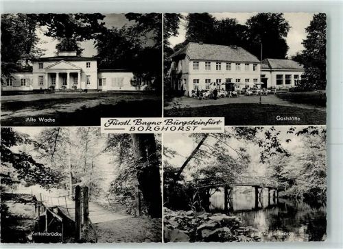 Borghorst Alte Wache Kettenbrücke Knüppelbrücke Gasthaus