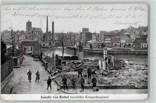 Rethel 1915 Westlicher Kriegsschauplatz Soldaten