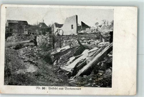 Bertoncourt 1917 Feldpost WK I