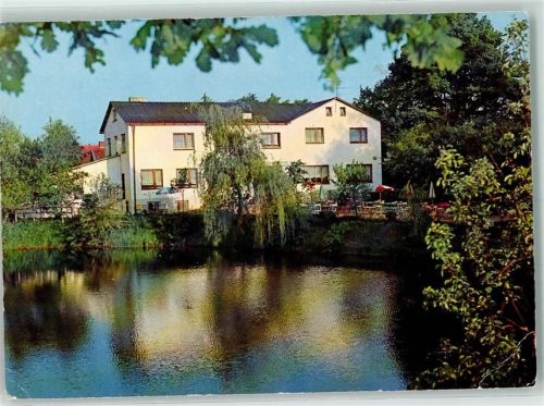Hoisdorf Rückseite mit Abschürfungen bzw Kleberesten Alten Pension Am Waldsee