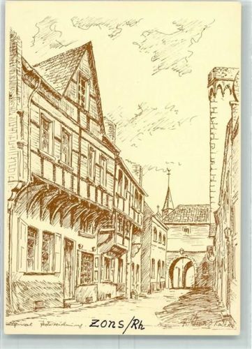Zons Altstadt Torbogen sign.