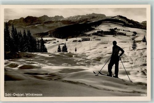 Winklmoos Ski-Gebiet Skifahrer Winter