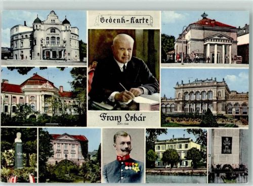 Bad Ischl Kunstverlag Böhm Franz Lehar Gedenk Karte - Lehar Theater, Ruhestätte, Denkmal