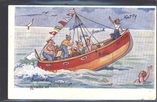 Blankenberghe Boot Leporello AK