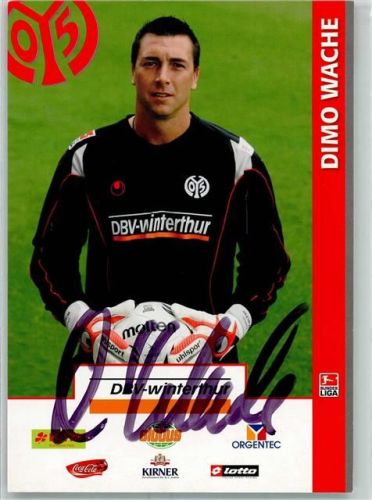 Mainz Autogrammkarte Dimo Wache FSV Mainz 05 sign.