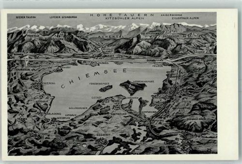Chieming Nieder Tauern Lofener Steinberge Kitzbühler Alpen Kaisergebirge Zillertaler Alpen Chiemsee Frauenchiemsee Herrenchiemsee