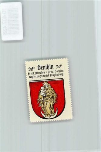Genthin Vignette Wappen Kaffee Hag 1920-1940