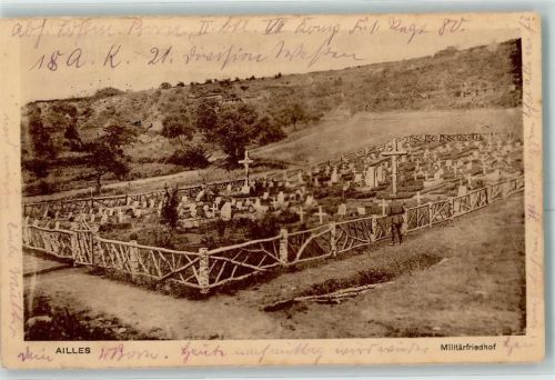 Chermizy-Ailles 1916 Feldpost WK I Militärfriedhof