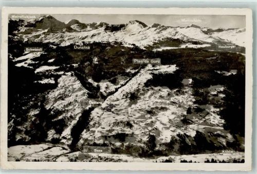 Küblis 1947 Abfahrtsroute Weissfluh Küblis