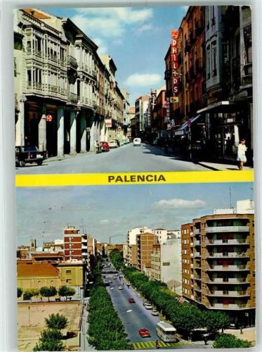 Palencia 1970 Omnibus Straße