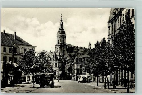 Greiz Kirche Omnibus August Bebel Straße