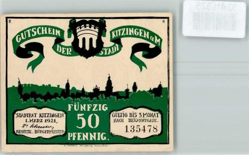 Kitzingen Notgeld Scherenschnitt