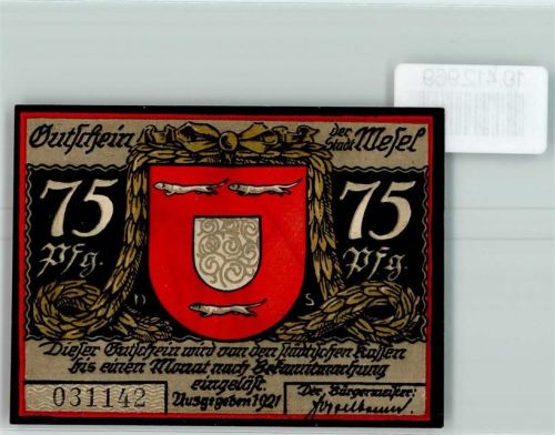 Wesel Notgeld Erschießung