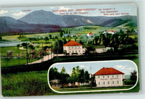 02763 O8801 Bertsdorf Gebrauchsspuren Gasthaus Jägerwäldchen