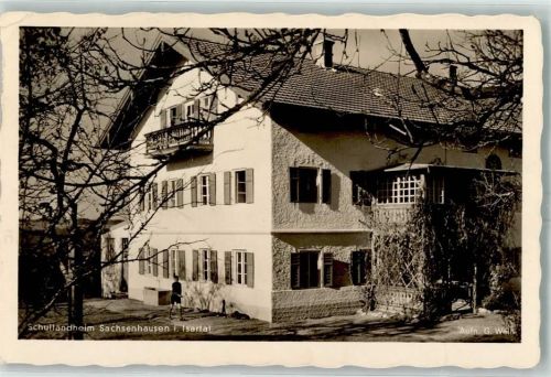Sachsenhausen Schullandheim Isartal Stempel WK II Landpoststempel