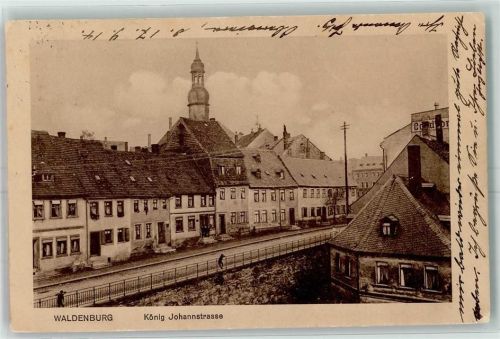 Waldenburg 1914 König Johannstraße
