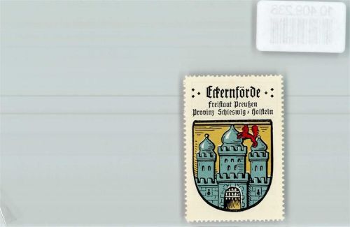 Eckernförde Vignette Wappen Kaffee Hag ca 1920-1940
