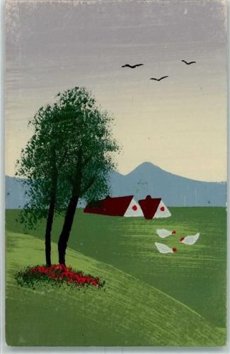 handgemalt Schablonenmalerei AK