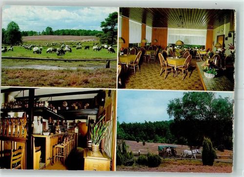 Hanstedt Gasthaus Alte Forsthaus Innenansicht Rinderherde Pferdewagen